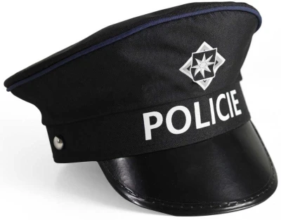 KARNEVAL Policejní sada s čepicí a plácačkou (karnevalový doplněk)