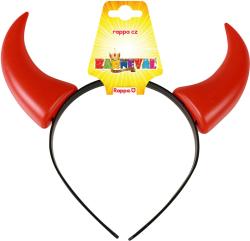 KARNEVAL Rohy čerta čelenka (karnevalový doplněk)