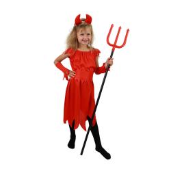 KARNEVAL Šaty: Dětský kostým čertice (velikost S) e-obal