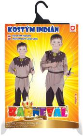 KARNEVAL Šaty Indián s páskem vel. M (116-128 cm) 6-8 let KOSTÝM