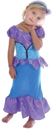 KARNEVAL Šaty Mořská panna vel.XS (92-104cm) 3-4 roky KOSTÝM