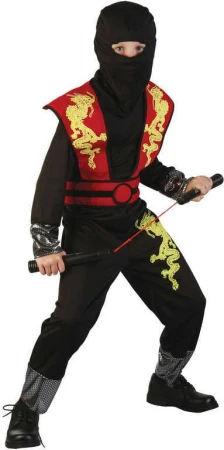 KARNEVAL Šaty NINJA vel. M (120-130 cm) 5-9 let KOSTÝM KARNEVAL Šaty NINJA vel. M (120-130 cm) 5-9 let KOSTÝM