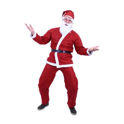 KARNEVAL Šaty oblek Santa Claus - bez vousů pro dospělé KARNEVAL Šaty oblek Santa Claus - bez vousů pro dospělé