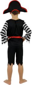 KARNEVAL Šaty pirát vel.M (117-128cm) 6-8 let KOSTÝM
