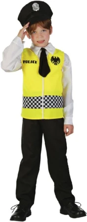 KARNEVAL Šaty policajt vel.M (120-130 cm) 5-9 let KOSTÝM KARNEVAL Šaty policajt vel.M (120-130 cm) 5-9 let KOSTÝM