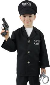 KARNEVAL Šaty policista s čepicí CZ vel.S (110-116cm) 4-6 let KOSTÝM