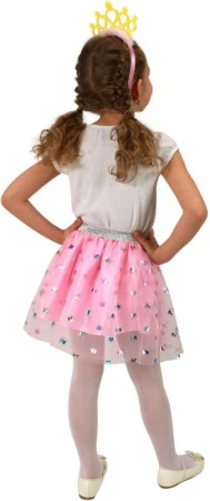 KARNEVAL Šaty princezna tutu sukýnka s čelenkou 3-7 let (104-130cm) KOSTÝM
