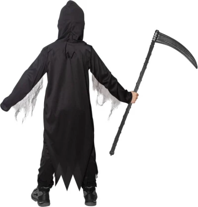 KARNEVAL Šaty Smrtka vel. M (117-128cm) 6-8 let KOSTÝM