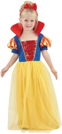 KARNEVAL Šaty SNĚHURKA vel. XS (92-104 cm) 3-4 let KOSTÝM KARNEVAL Šaty SNĚHURKA vel. XS (92-104 cm) 3-4 let KOSTÝM
