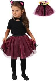 KARNEVAL Šaty tutu kočka 3-7 let (104-146cm) KOSTÝM