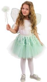 KARNEVAL Šaty víla Zvonilka tutu sukýnka s křídly 3-10 let (104-146cm) KOSTÝM