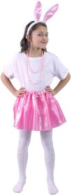 KARNEVAL Šaty zajíček set tutu sukně s čelenkou 3-10 let (104-146cm) KOSTÝM