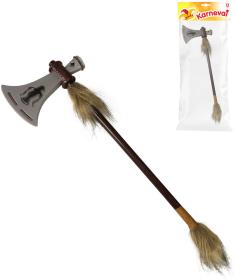 KARNEVAL Sekera indiánská s kožešinou (karnevalový doplněk) KARNEVAL Sekera indiánská s kožešinou (karnevalový doplněk)