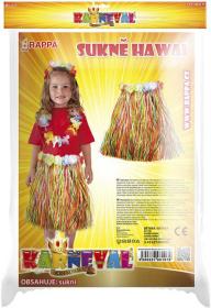 KARNEVAL Sukně Hawaii dětská 45cm (104-150cm) 3-10 let KOSTÝM