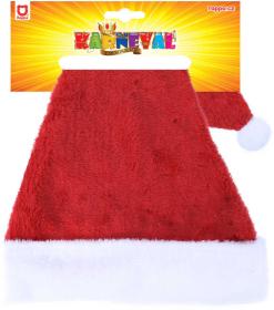 KARNEVAL Vánoční čepice 45cm plyšová (karnevalový doplněk)