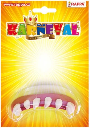 KARNEVAL Zuby upír gumové 3 druhy (karnevalový doplněk)