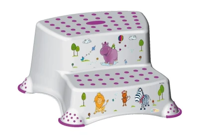 Keeeper Dvojstupínek k WC/umyvadlu Hippo Bílá