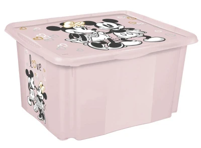 Keeeper Úložný box s víkem Minnie růžový