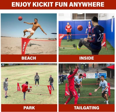 KICKIT Hra Football Tennis Game set síť s míčem a pumpičkou