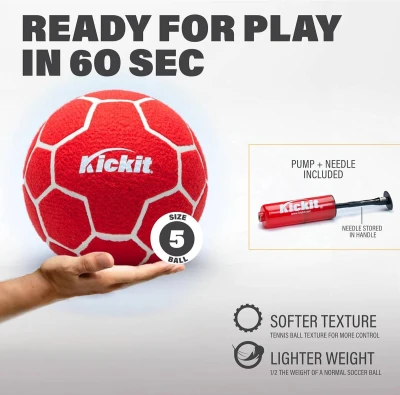 KICKIT Hra Football Tennis Game set síť s míčem a pumpičkou