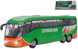 KIDS GLOBE Autobus kovový zpětný chod na baterie Světlo Zvuk KIDS GLOBE Autobus kovový zpětný chod na baterie Světlo Zvuk