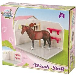 Kids globe Mycí box pro koně 1:24 DŘEVĚNÁ (stavebnice)