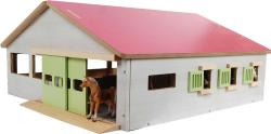 Kids globe Stáj pro koně 62x56cm DŘEVĚNÁ (stavebnice)