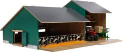 KIDS GLOBE Stáj pro koně s garáží na traktor DŘEVĚNÁ (stavebnice)