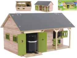 Kids globe Stáj pro koně se 2 boxy 1:32 DŘEVĚNÁ (stavebnice)