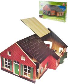 Kids globe Statek s hospodářským stavením 1:32 DŘEVĚNÁ (stavebnice)
