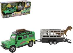 Kids globe Traffic auto Land Rover set s přívěsem a dinosaurem PB kov Kids globe Traffic auto Land Rover set s přívěsem a dinosaurem PB kov