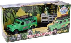 Kids globe Traffic auto Land Rover set s přívěsem a dinosaurem PB kov