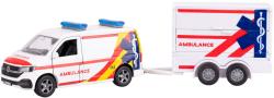 Kids globe Traffic auto VW Transporter ambulance set s přívěsem PB kov