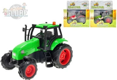 Kids globe Traktor kovový 12 cm světlo zvuk na setrvačník 3 barvy Kids globe Traktor kovový 12 cm světlo zvuk na setrvačník 3 barvy