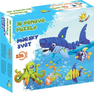 Kids World 3D pěnové puzzle Mořský svět Kids World 3D pěnové puzzle Mořský svět