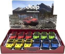 Kinsmart Auto 1:34 Jeep Wrangler otevřená střecha 2018 kov PB 12cm 4 barvy