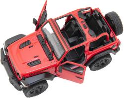 Kinsmart Auto 1:34 Jeep Wrangler otevřená střecha 2018 kov PB 12cm 4 barvy