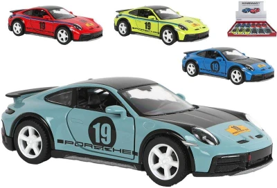 Kinsmart Auto 1:36 Porsche 911 Rallye Livery Edition kov PB 13cm 4 barvy Kinsmart Auto 1:36 Porsche 911 Rallye Livery Edition kov PB 13cm 4 barvy
