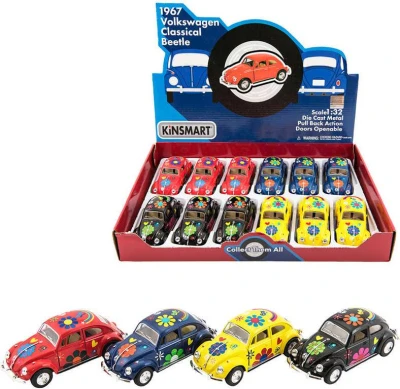 Kinsmart Auto model 1:32 VW Classical Beetle kov PB 13cm 4 barvy Kinsmart Auto model 1:32 VW Classical Beetle kov PB 13cm 4 barvy