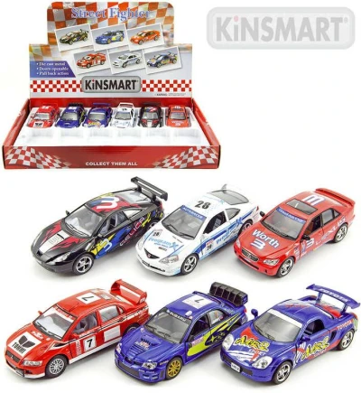 Kinsmart Auto model 1:38 Street Fighter kov PB 13cm 6 druhů Kinsmart Auto model 1:38 Street Fighter kov PB 13cm 6 druhů