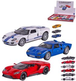 Kinsmart Auto model Ford GT kov PB 13cm 3 druhy 4 barvy