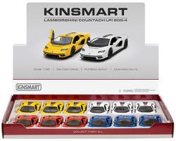 Kinsmart Auto model Lamborghini Countach LPI 800-4 kov PB 13cm 4 barvy