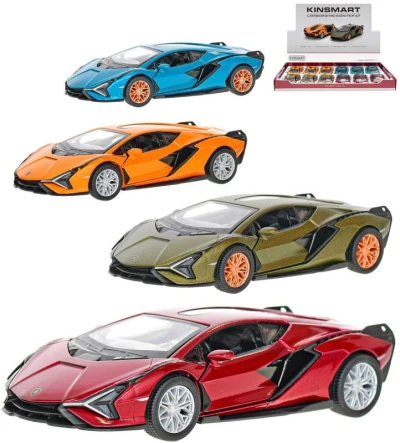 Kinsmart Auto model Lamborghini Sian FKP 37 kov PB 13cm 4 barvy Kinsmart Auto model Lamborghini Sian FKP 37 kov PB 13cm 4 barvy