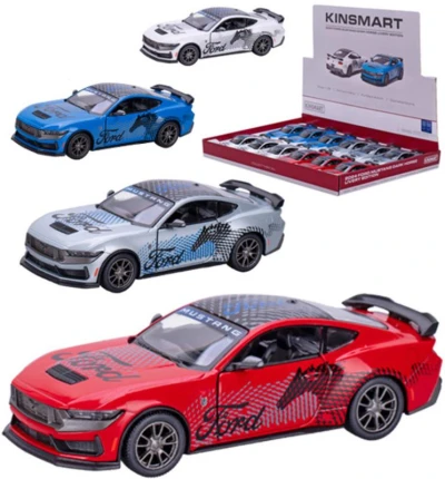 Kinsmart Auto sportovní Ford Mustang Dark Horse Livery kov PB 13cm 4 barvy Kinsmart Auto sportovní Ford Mustang Dark Horse Livery kov PB 13cm 4 barvy