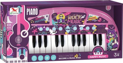 Klávesy dětský keyboard holčičí pianko 24 kláves klavír na baterie Zvuk
