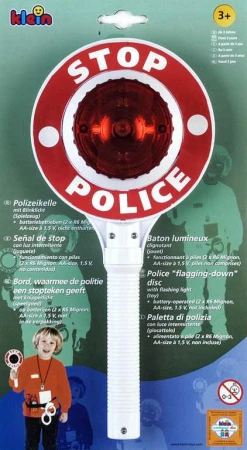 Klein Plácačka policejní 23cm zastavovací terčík na baterie plast Světlo