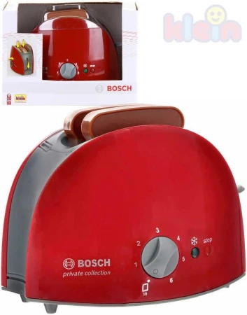 Klein Toaster dětský Bosch plastový set se 2 topinkami Klein Toaster dětský Bosch plastový set se 2 topinkami