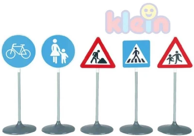 Klein Značky velké 75cm dopravní plastové set 5ks