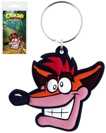 Klíčenka Crash Bandicoot Extra Life 6cm přívěsek na klíče gumový Klíčenka Crash Bandicoot Extra Life 6cm přívěsek na klíče gumový