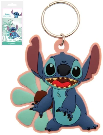 Kľúčenka detská gumová Disney Stitch prívesok na kľúče